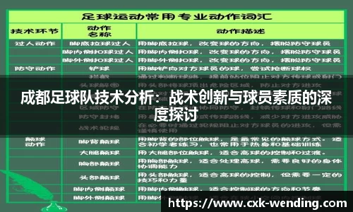 成都足球队技术分析：战术创新与球员素质的深度探讨